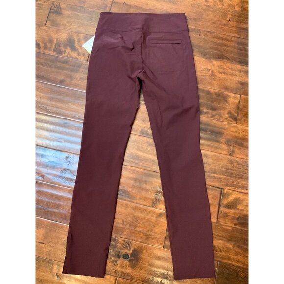 Athleta Maroon Wander Slim Ankle Pants, Size 8T - Picture 4 of 4